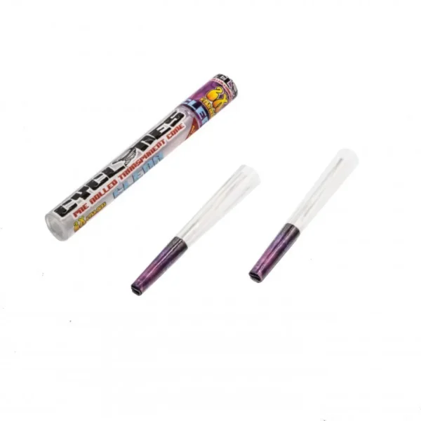 The Purple Unknown Clear Blunt Cone by Cyclones (Pack Of 2) - Image 2