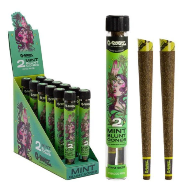 G-Rollz Cheech & Chong Mint Blunt Cone 2pk